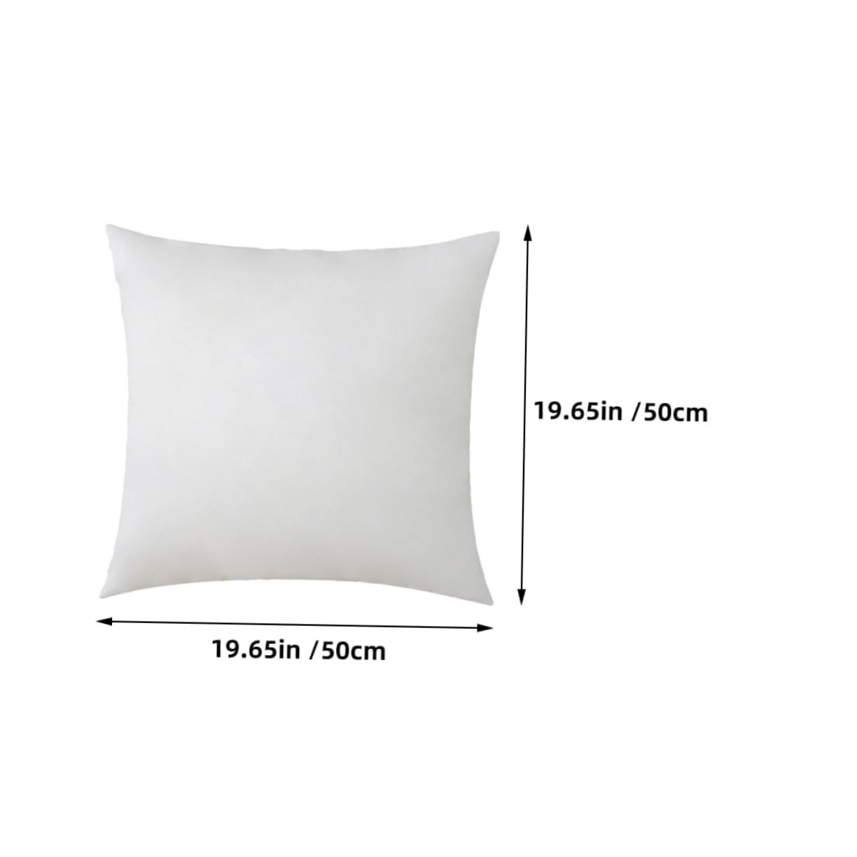 2piezas Forro De Almohada Cuadrado De Relleno y Esponjoso para Decoración De Sofá Insertos De Cojín Hogar