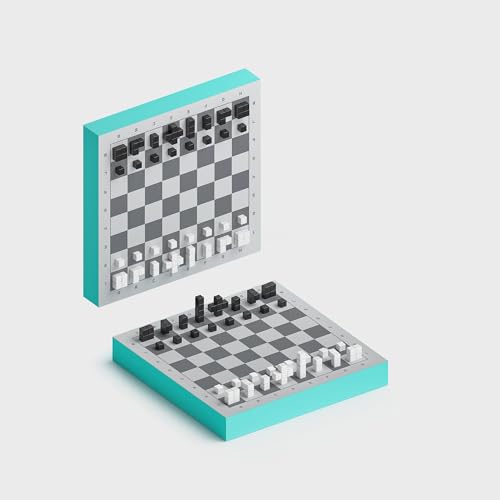 PIXIO Chess en estilo Pixel Art - Juego único de ajedrez magnético miniatura 3