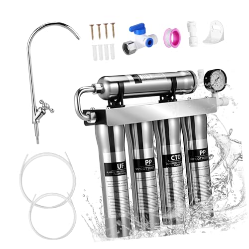 Filtro de agua ultrafiltración Lurrose en acero inoxidable para un agua potable limpia en casa