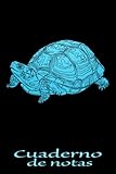  Cuaderno con tortuga para anotar tareas e ideas: Cuaderno de notas para los fans de las tortugas: Cuaderno de puntos de 120 páginas de tamaño A5 aproximadamente; Dotgrid 6x9\".