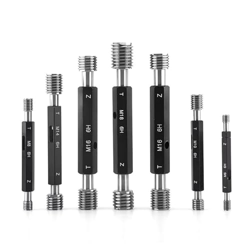 Calibrador Métrico de Rosca 6H Precisión Interno M0.8 M0.9 M1 M2 M3 M4 M5 M6 M8 M10 M12 miniatura 6