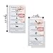 Boutique Marketing LLC, Needleless Lip Filler Aftercare Instructions Card | 50 Pack | Physical Printed 2x3.5 inch inches Business Card Size | Gray with Photo Design, gray, beige, black