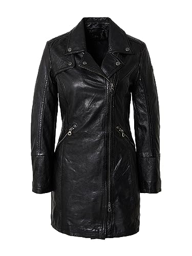 Gipsy Damen Gwcarola Lasv Lederjacke, schwarz, 42