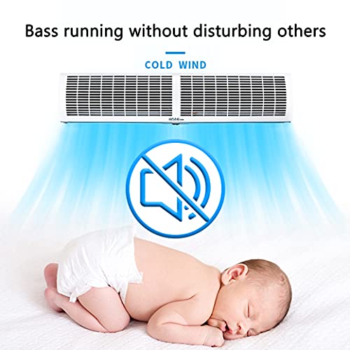 Instelbaar Windgordijn Met Twee Snelheden Onzichtbare Windmuur Bluetooth-afstandsbediening Windgordijn Sterk, Geschikt… - Image 5