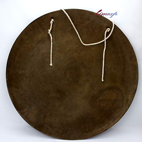 Gong de guérison tibétain sculpté 51 cm pour rituel zen - 2