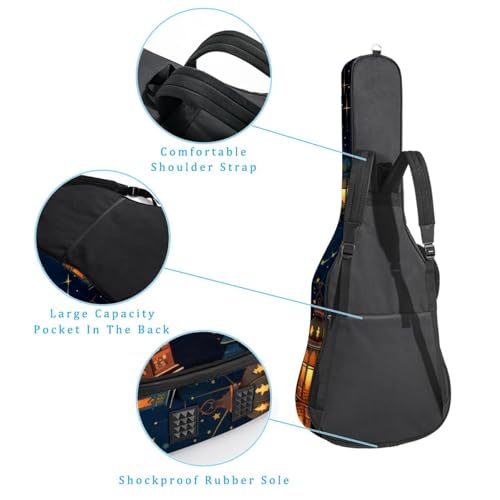 JRHEJTHH Housse de guitare acoustique imperméable et pliable avec bandoulière réglable pour guitare acoustique de 101,6 cm, 104,4 cm, 106,7 cm d’épaisseur, motif lanterne du Ramadan, Multicolore., - Les Beatles, Paul McCartney, John Lennon, RIngo Starr, George Harrison JRHEJTHH Housse de guitare acoustique imperméable et pliable avec bandoulière réglable pour guitare acoustique de 101,6 cm, 104,4 cm, 106,7 cm d'épaisseur, motif lanterne du Ramadan, Multicolore., – Image 4