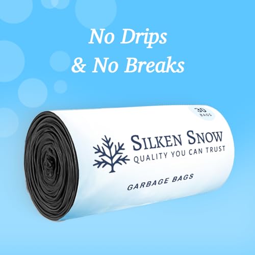 Image of Garbage Bags Medium Size, 19x21 Inches, Biodegradable Dustbin Bags Medium, Polythene Trash Bag For Home, Office, Kitchen, Restaurants, Plastic Dust Bin Cover, 30 Bags Per Roll (Pack of 3)