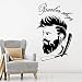 Barbershop Icon Wandtattoo Friseur Rasierservice Tür Fenster Vinyl Aufkleber Männer Friseursalon Inneneinrichtung Kunst Tapete 42x65cm