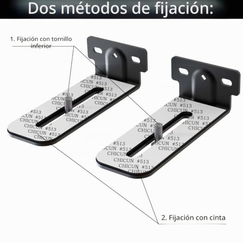 Soporte de barra de sonido universal ajustable para altavoces debajo de televisor 3