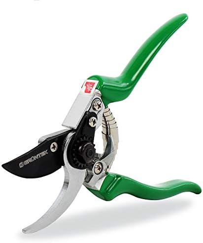 GRÜNTEK Sekator ogrodowy FALKE sekator teflonowy, japońskie ostrze ze stali SK5, sekator do roślin 215 mm, ergonomiczny sekator do roślin ogrodowych
