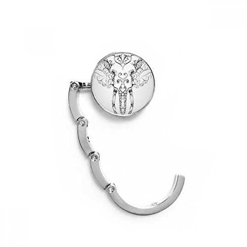 Porte sac pliable pour bureau suspendu, accroche sac table motif éléphant 4,4cm
