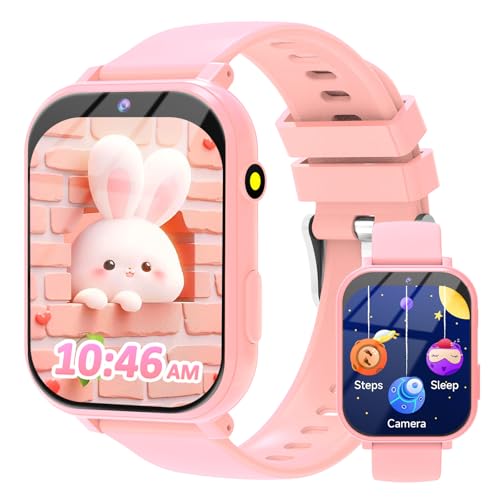clleylise Relógio inteligente menino / menina - Smartwatch para crianças com monitor de sono, modos de desporto, contador de calorias, 18 jogos educativos crianças de 4 anos
