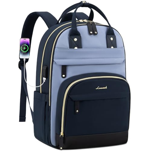 LOVEVOOK Backpack for Women,Laptop Backpack Women,Fits 15.6 Inch Laptop Computer Bag,Teacher College Backpack Purse,Fashion Waterproof Travel Work Anti-theft Backpack for Traveling on Airplane Daypack