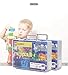 Bins & Things Toy Organizer and Storage with adjustable Compartments and removable tray - Display Case Compatible with Hot Wheels Cars, lol Surprise dolls, Matchbox cars carrying case organizer - pink