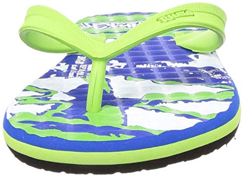Image of BAHAMAS Men's BH0028S N. Blue Fl. Green Flip Flops 11 (BH0028SNBFG0011)