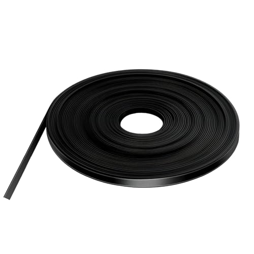 Texvora Black Metal-Receptive Strips, 0.2 in Tape Roll for Whiteboard, Flexible Metal-Receptive Board Divider, Adhesive