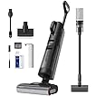 dreame H12 Dual Aspirateur Nettoyage Intelligent Aspiration Humide Sèche, Aspirateur sans Fil 4 en 1 Multi Surfaces, Auto Nettoyage en Une étape à air Chaud, Nettoyage des Bords, Contrôle Vocal