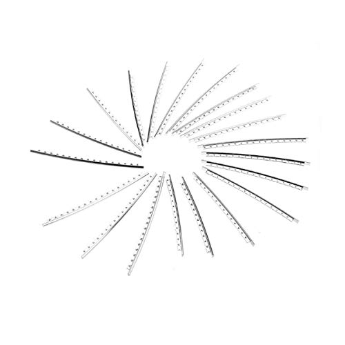 20 trastes para guitarra eléctrica acústica, alambre de traste, acero inoxidable de 2,0 mm, juego de cables cromados Cover