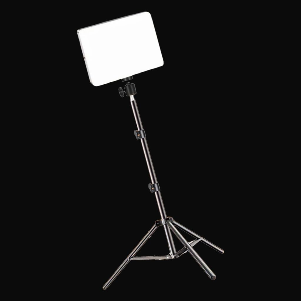 Elnwnnkc LED Photography Video Light Panel Tripods Stand RGBs for Live Streaming