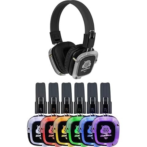 Talent Prism Silent Disco Headphones with Color Changing Cover