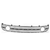 Partomotive For CAPA 01-05 VW Beetle Front Bumper Cover Grille Insert Assembly w/Fog Holes Black