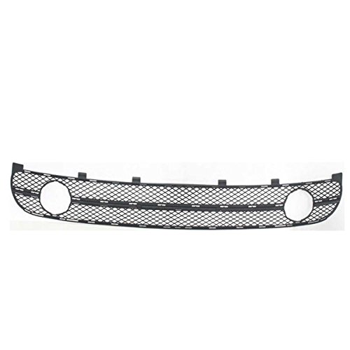 Partomotive For CAPA 01-05 VW Beetle Front Bumper Cover Grille Insert Assembly w/Fog Holes Black