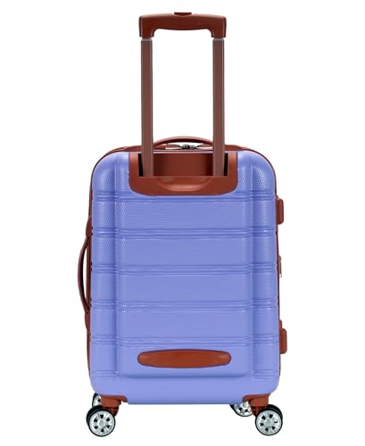 Rockland Melbourne Hardside Spinner Wheel Luggage, Lavender, Carry-On 20-Inch3