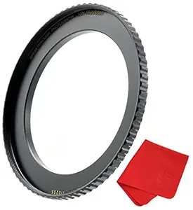 Breakthrough Photography 77mm to 95mm Step-Up Lens Adapter Ring for Filters, Made of CNC Machined Brass with Matte Black