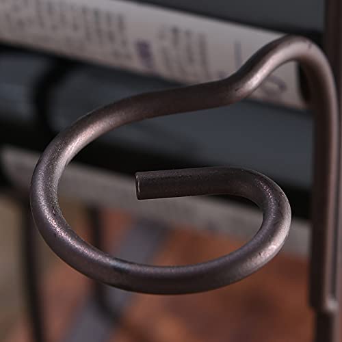 Soporte de madera para 4 botellas y 4 copas de vino miniatura 5