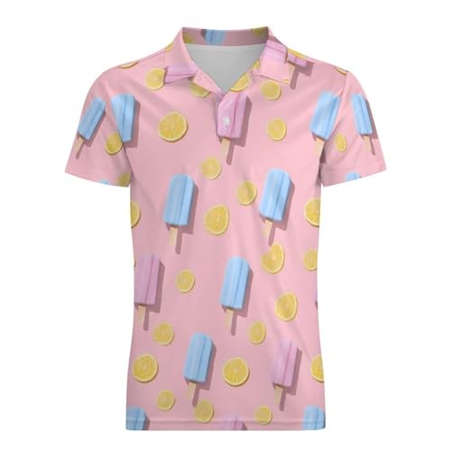 Boys' Classic Polo Shirts Short Sleeve Moisture-Wicking Golf & Tennis Shirts for Youth Teens Lemon Ice Pops4