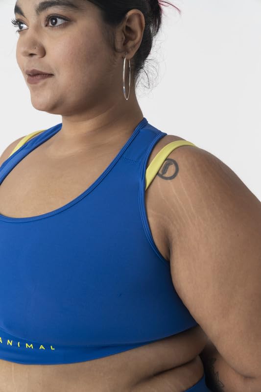 Image of Spirit Animal Plus Size Sports Bra for Women| Raceback Bra with Double Strap for Medium Impact Workout | Double Lined Bra with Full Coverage |Non Padded Bra with Support Band