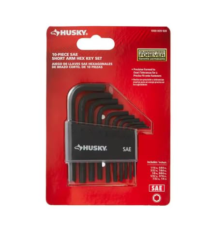 Husky SAE Short Arm Hex Key Set (10-Piece)