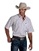 Cinch Men's Red, Blue, And White, Plaid Short Sleeve Shirt - Mtw1111179wht