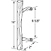 Prime-Line MP1034 Sliding Glass Door Pull, Wood Handle, Diecast Construction, Chrome (Single Pack)