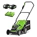 Greenworks G24X2LM36K4X Tagliaerba a Batteria per Prati Fino a 840m², Ampiezza...