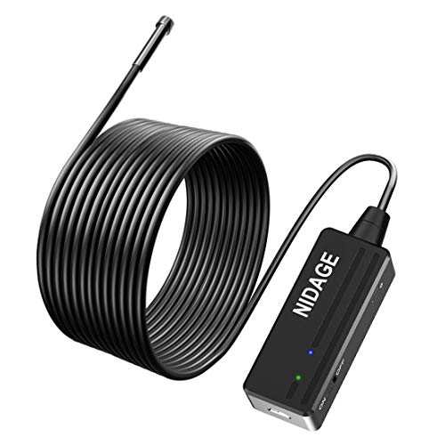 Wireless Endoscope Camera, NIDAGE WiFi 5.5mm 1080P HD Borescope Inspection Camera for iPhone
