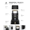 Andis 563616 Pro Foil Plus II Cordless Shaver, Gold Titanium Foils, Lithium Ion Battery, Includes USB-C Charging Stand, Black