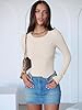 ANRABESS Women Long Sleeve Crew Neck Bodysuits Top... #2