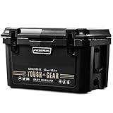 PYKES PEAK (パイクスピーク) クーラーボックス TOUGH GEAR 20QT (18.9L) / 45QT (42.6L) アウトドア 釣り BBQ ピクニック レジャー用 【 TOUGH SERIES 】 【 45QT 】 CHARCOAL BLACK