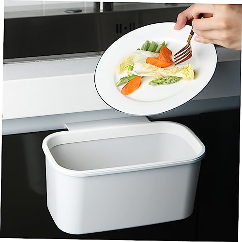 Caneca de basura colgante rectangular blanca GLEAVI miniatura 5