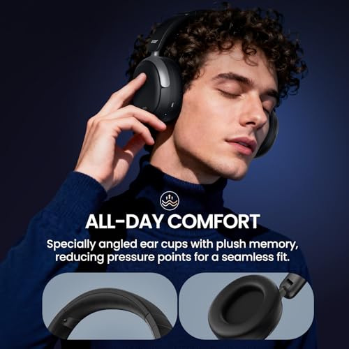 Acer OHR516 Noise Cancelling Headphones - Over Ear, 60H Battery, Black - image 5