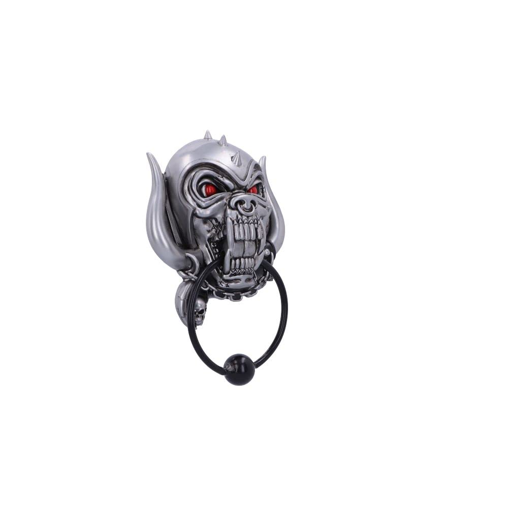 Nemesis Now Heurtoir de porte Warpig sous licence officielle Motorhead, argenté, 17 cm