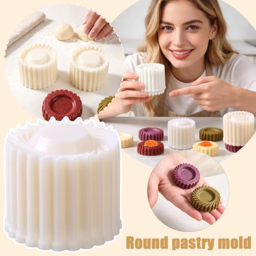 Double Ended Pastry Mold Hand Press Sunflower Patterned DIY Cookie Shaper - image 4