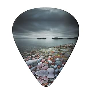Beach Stone Lot de 6 médiators pour guitare acoustique, guitare électrique, basse, ukulélé – fins, moyens et épais. - Les Beatles, Paul McCartney, John Lennon, RIngo Starr, George Harrison Beach Stone Lot de 6 médiators pour guitare acoustique, guitare électrique, basse, ukulélé – fins, moyens et épais. – Image 3