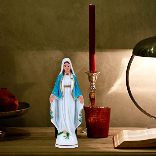 Grave Ornaments Grave Ornaments Virgin Mother Statue Glow in The Dark Blessed Mother Figurine Virgin Night Light Nativity Sculpture Religious Garden Statue Decor Coquette - Image 3