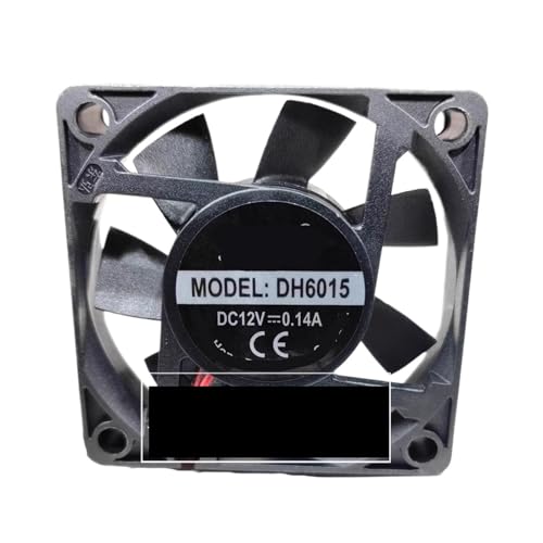 Ventilador de refrigeración 12V DH6015 compacto de 60x60x15mm 6cm 2