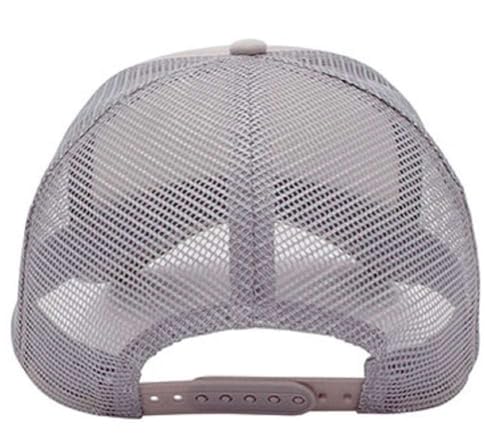 Image of NYFASHION101 Plain Mesh Trucker Hat - Breathable 6-Panel Daily Snapback Cap, Customizable Ideal for DIY Embroidery & Patches