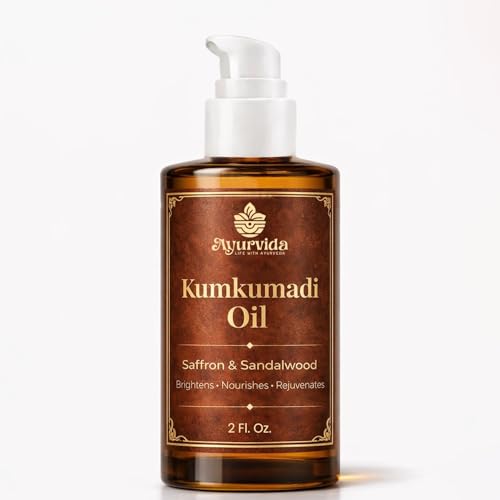 Image of Kumkumadi Face Oil | Ayurvedic Kumkumadi Tailam for Brightening, Dark Spots, Pigmentation & Anti-Aging | Ancient Ayurvedic Recipe - 60 ml