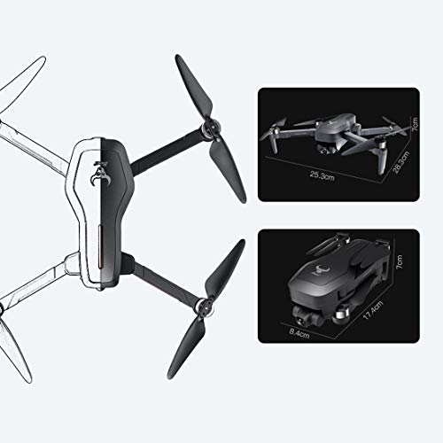 Intee SG906 PRO 4K HD Drohne, Fernbedienungsdrohne mit GPS Gesten Fotokamera Funktion Zwei-Achsen Flugzeug Kamera… – Bild 3