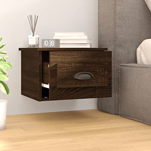 Meuble flottant design moderne chêne marron pour chambre et salon
